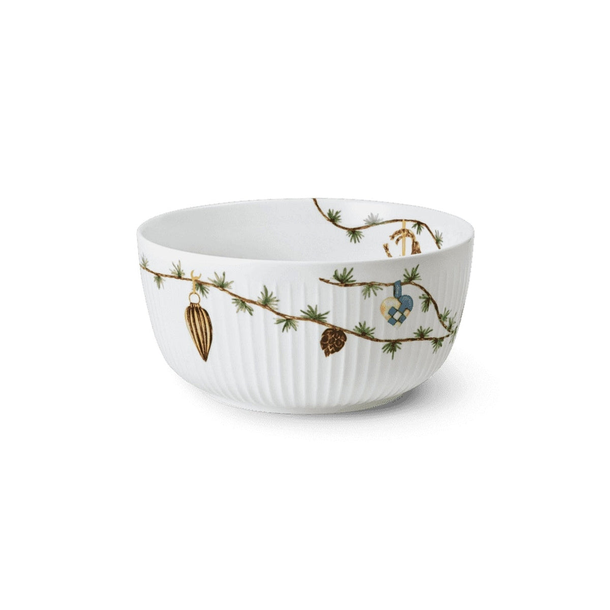 Kähler Hammershoi Christmas porcelain bowl 21 cm, white, 693255