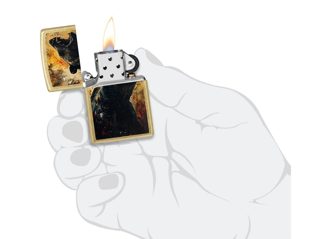 Zippo 23076 Grizzly Roar Design