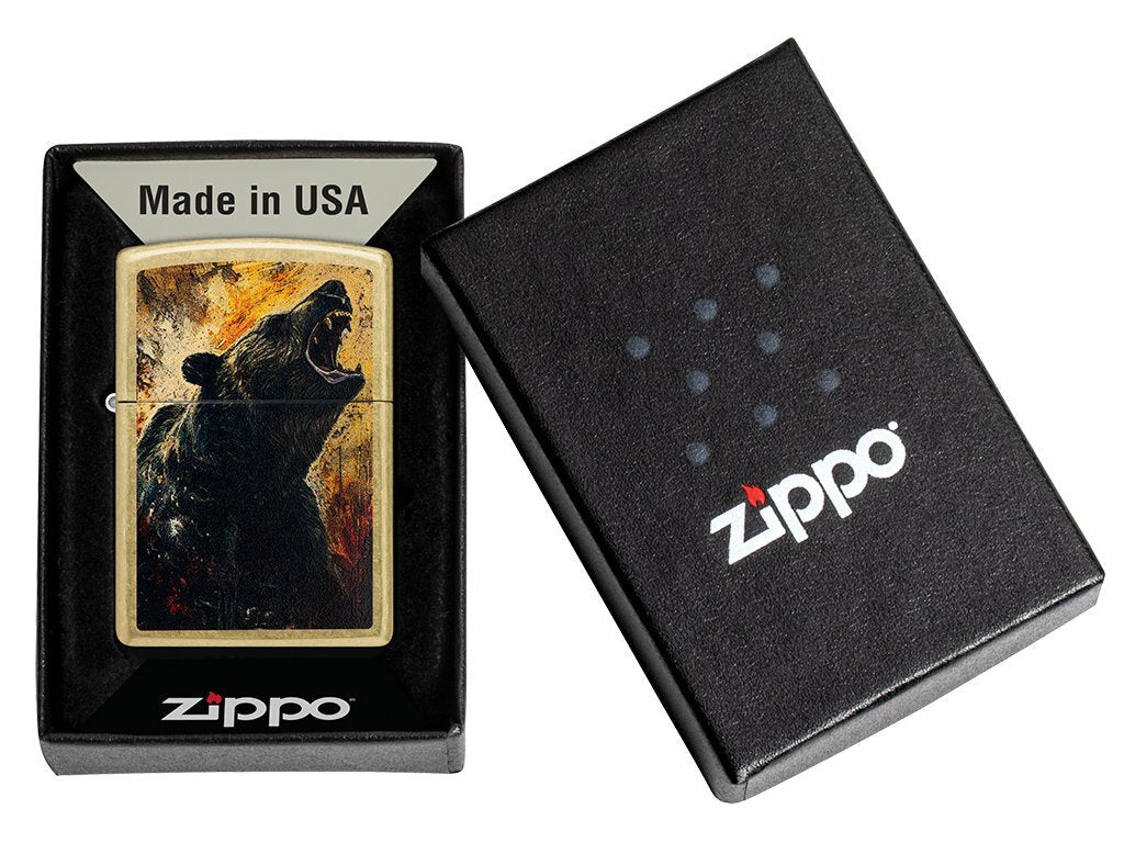 Zippo 23076 Grizzly Roar Design