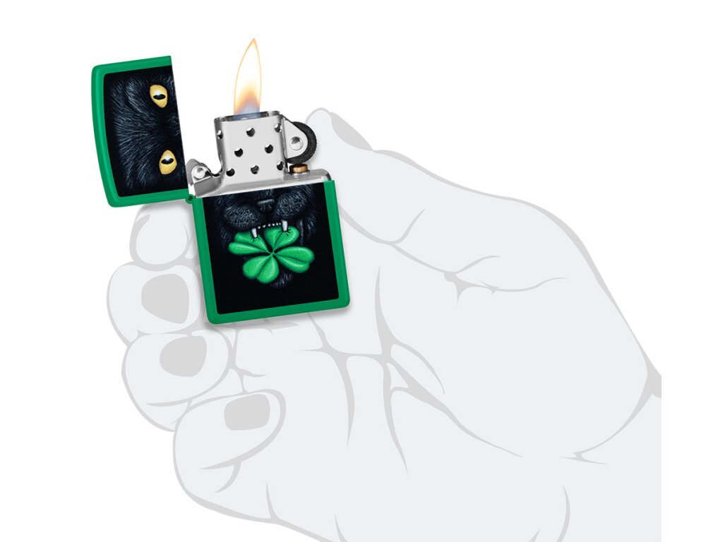 Zippo Lighter 66086 Feline Lucky Design