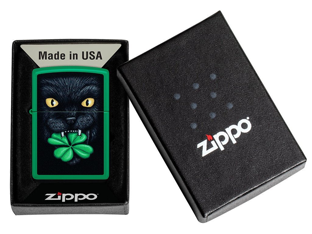 Zippo Lighter 66086 Feline Lucky Design
