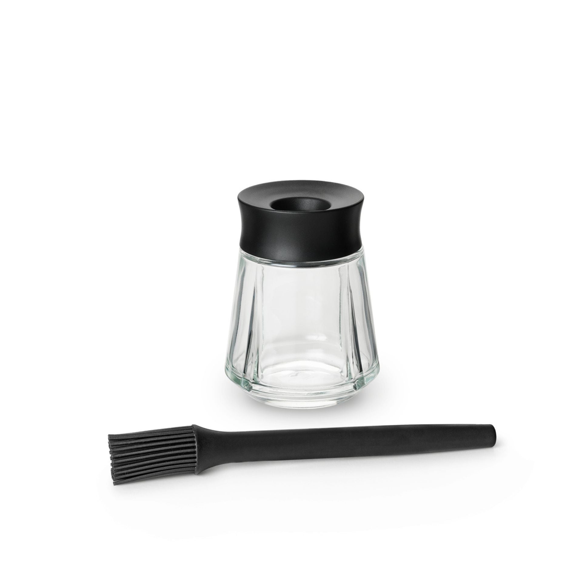 Rosendah Grand Cru sklenená nádoba na marinádu so štetcom, black, 16097