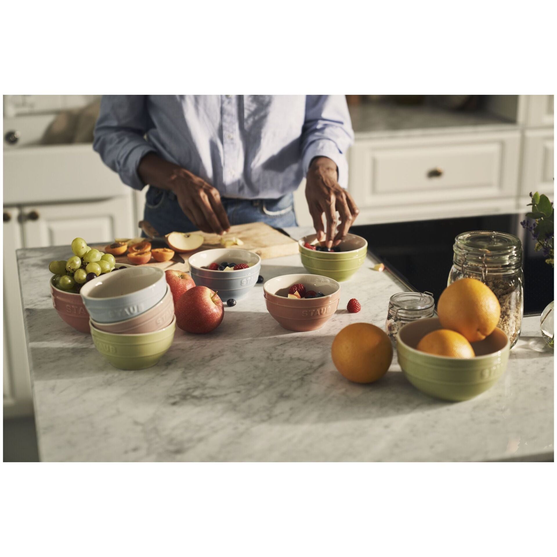 Staub sada 6 ks keramických misiek 14 cm/0,7 l, macaron, 1029319