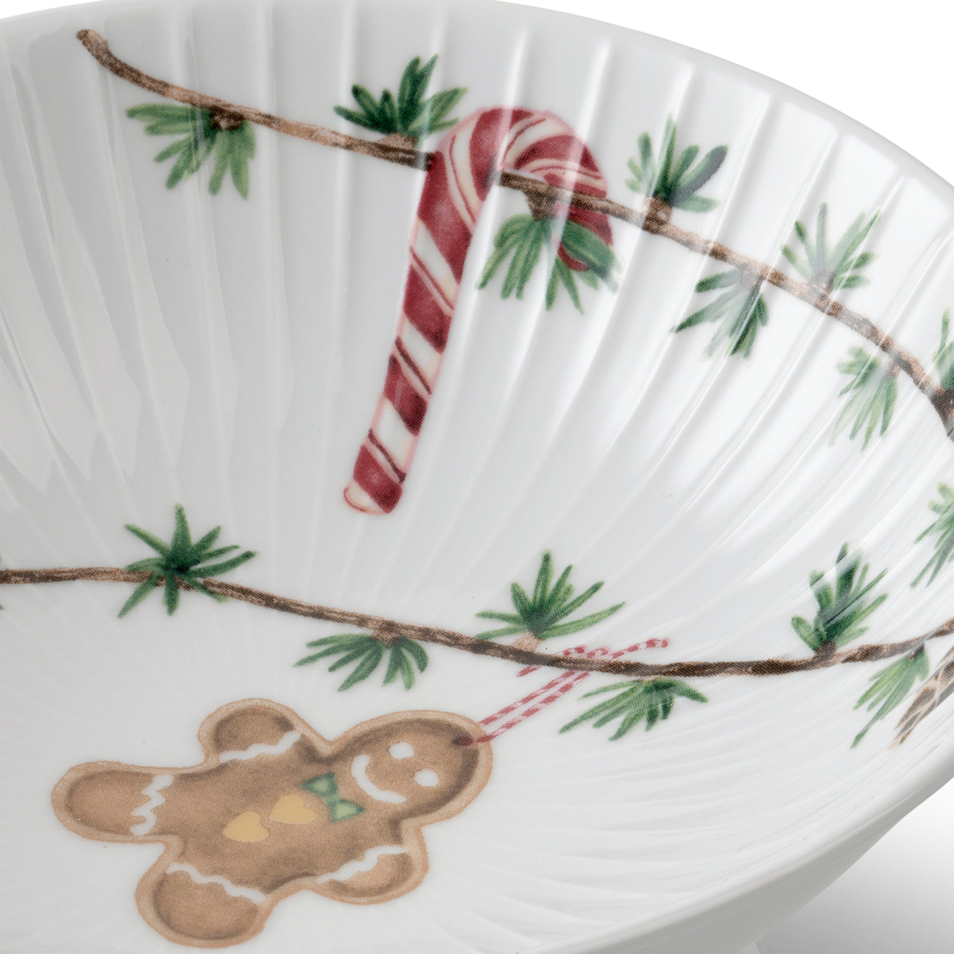 Kähler Hammershoi Christmas porcelain bowl 16 cm, white, 693131