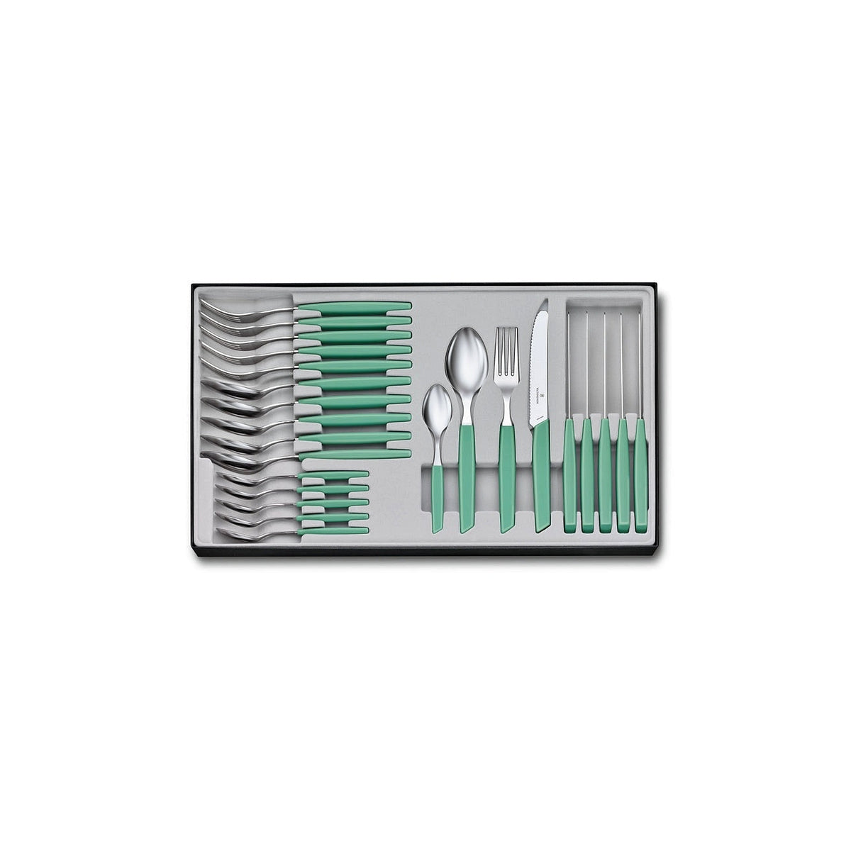 Victorinox Swiss Modern sada príborov 24 ks, mint green, 6.9096.11W41.24