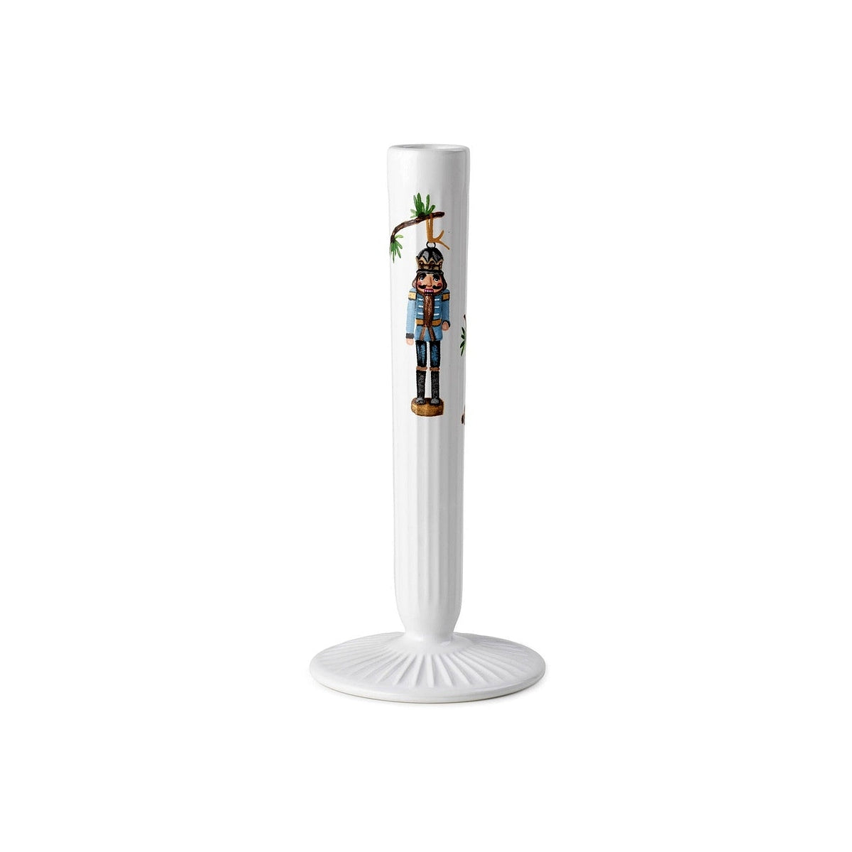 Kähler Hammershøi Christmas ceramic candlestick 20 cm, white, 693250