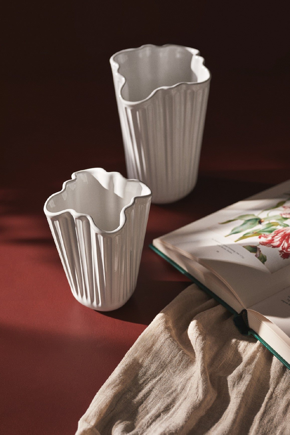 Kähler Hammershoi Unfold keramická váza 16,5 cm, white, 693287