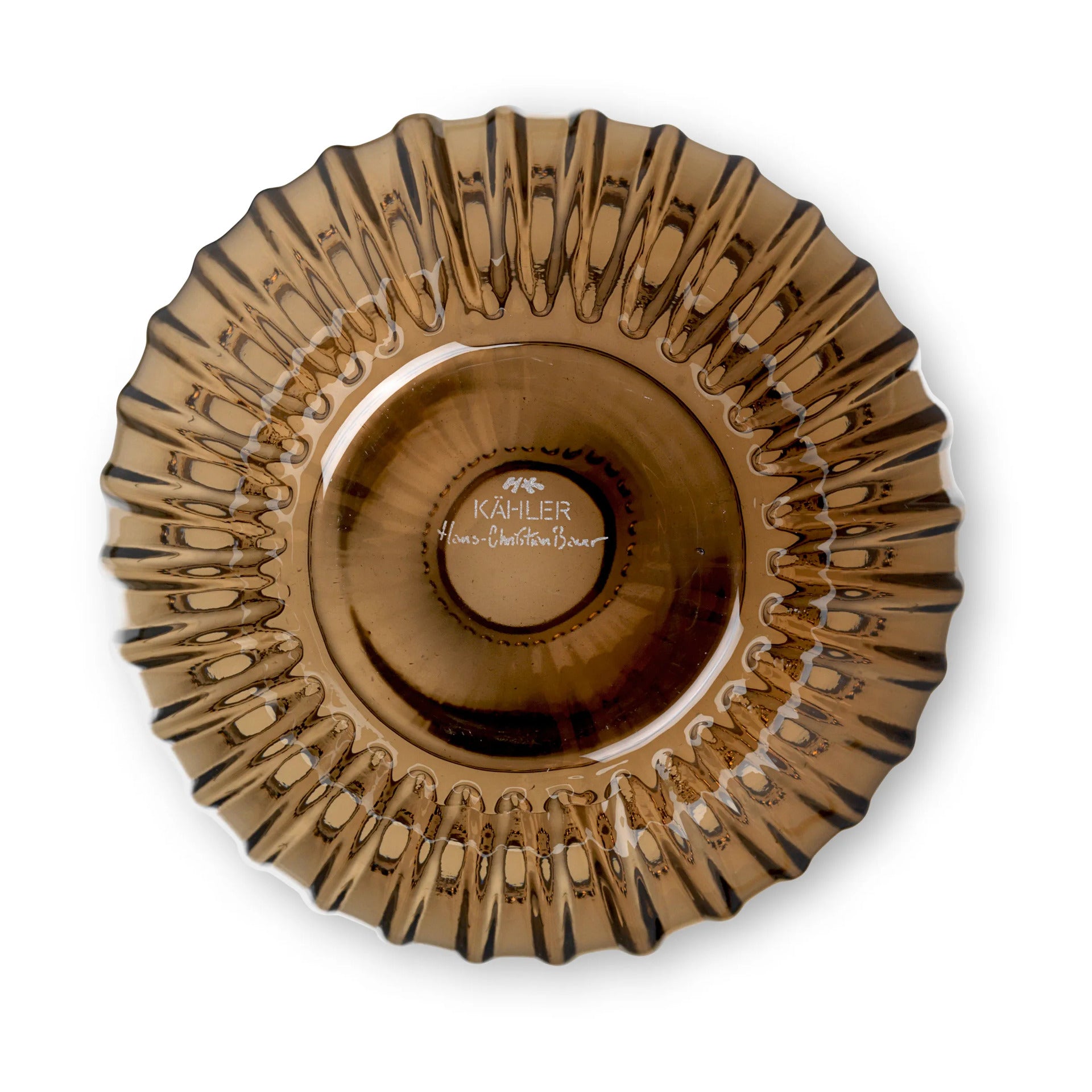 Kähler Hammershoi sklenená váza 14 cm, walnut, 693189