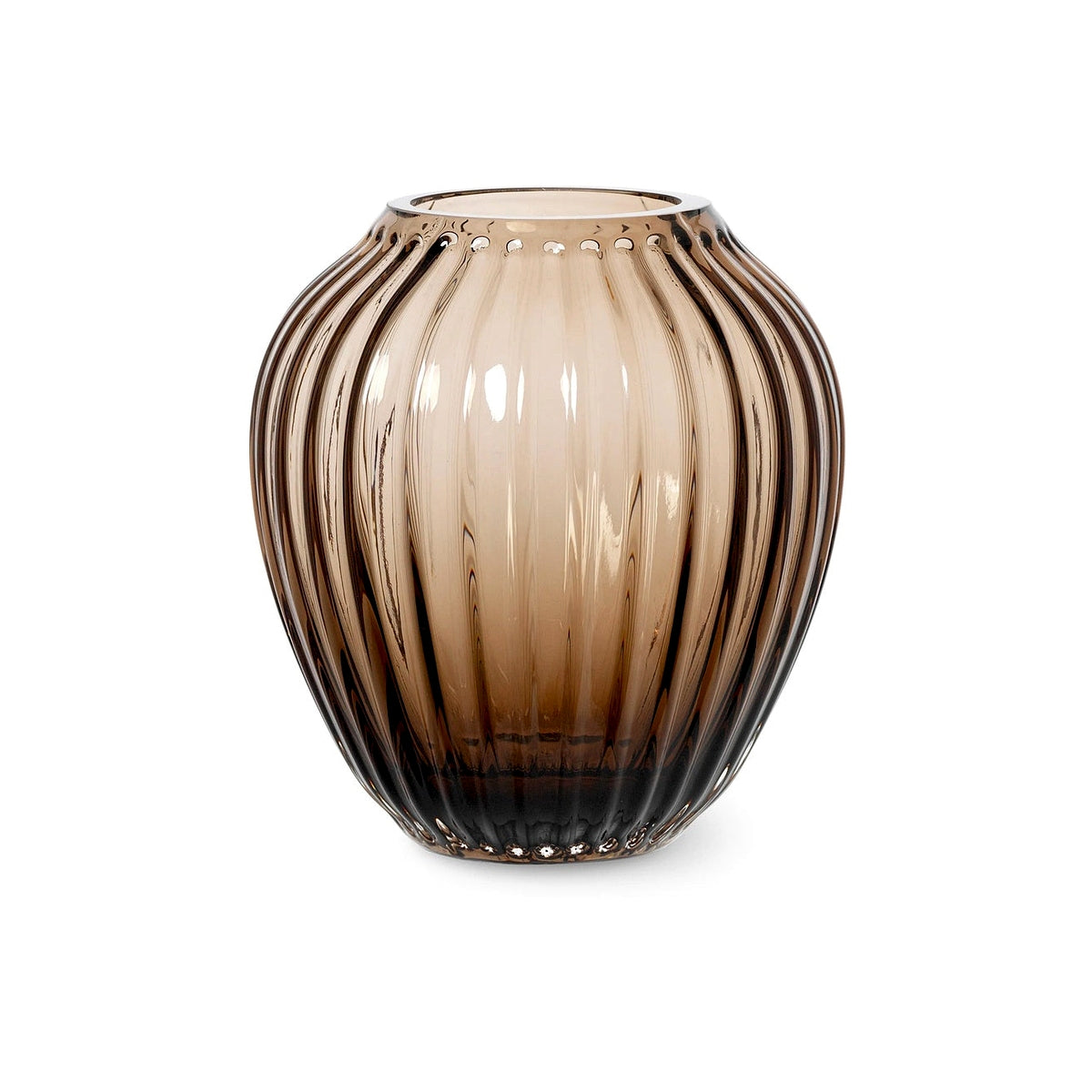 Kähler Hammershoi sklenená váza 14 cm, walnut, 693189