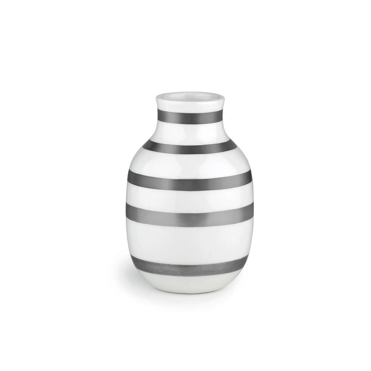 Kähler Omaggio keramická váza 12,5 cm, silver, 691790