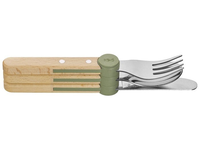Opinel Le Petit Gourmet sada detských príborov, olive green, 003258