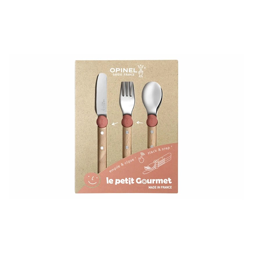 Opinel Le Petit Gourmet sada detských príborov, coral, 003256