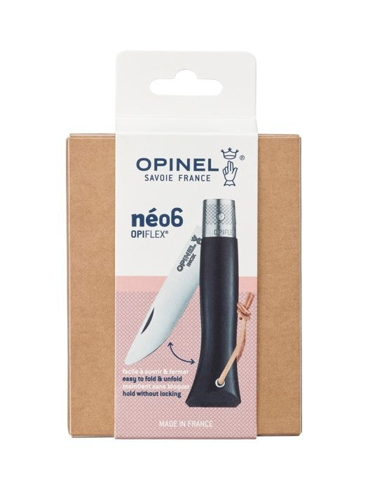Opinel néo6 Ebony zavírací nůž 7 cm, 003110