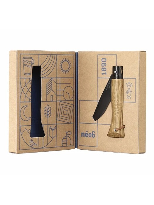 Opinel néo6 Black Oak zatvárací nôž 7 cm, 003109