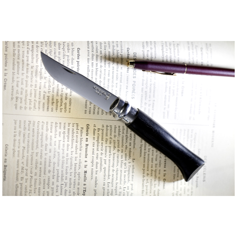 Opinel Ebony N°08 zavírací nůž 8,5 cm, 001352