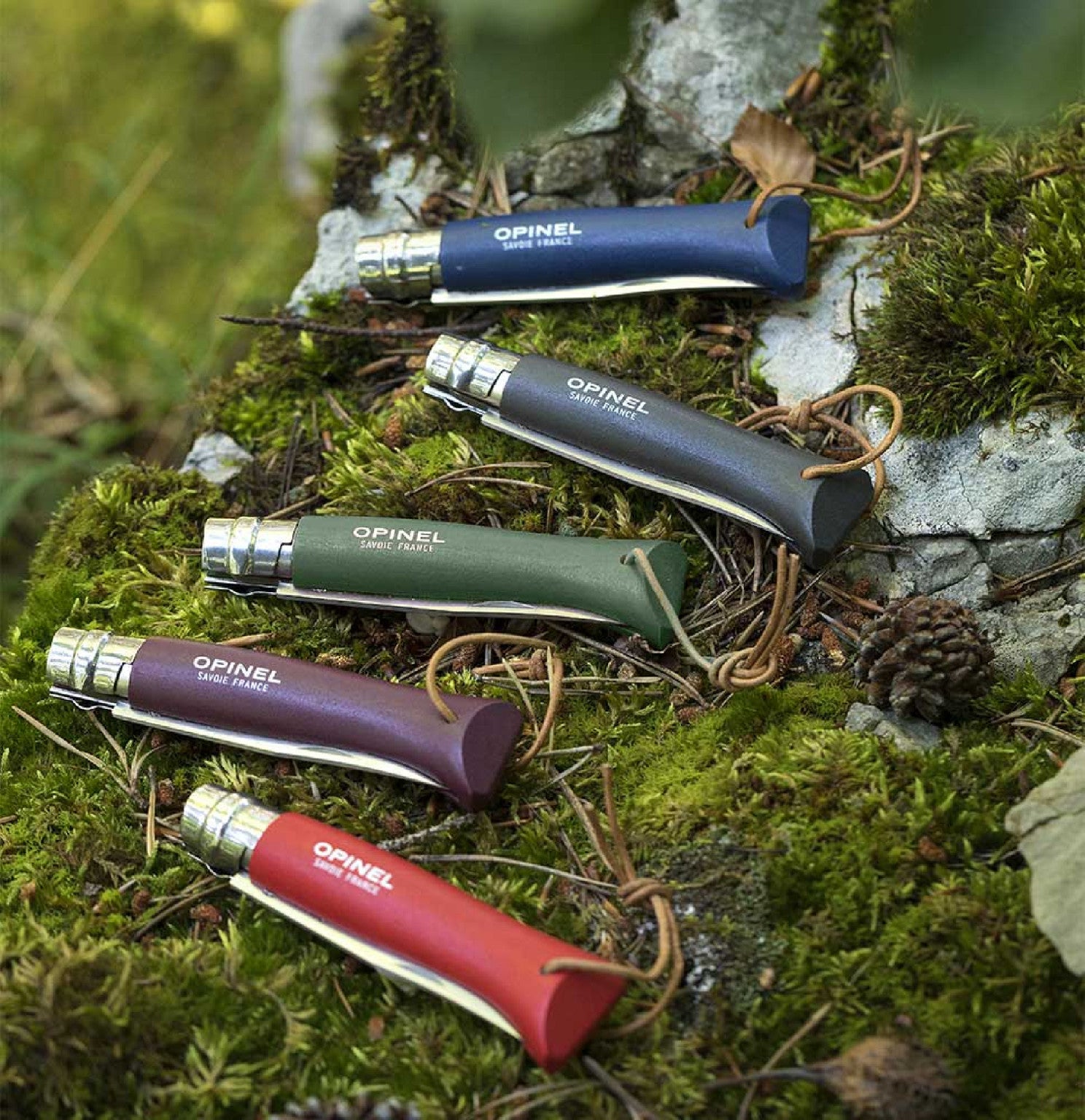Zatvárací nôž Opinel Colorama N°08 8,5 cm, zelený, 001703