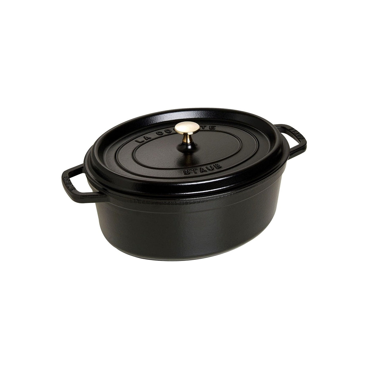 STAUB Oválny hrniec, 31 cm, čierny