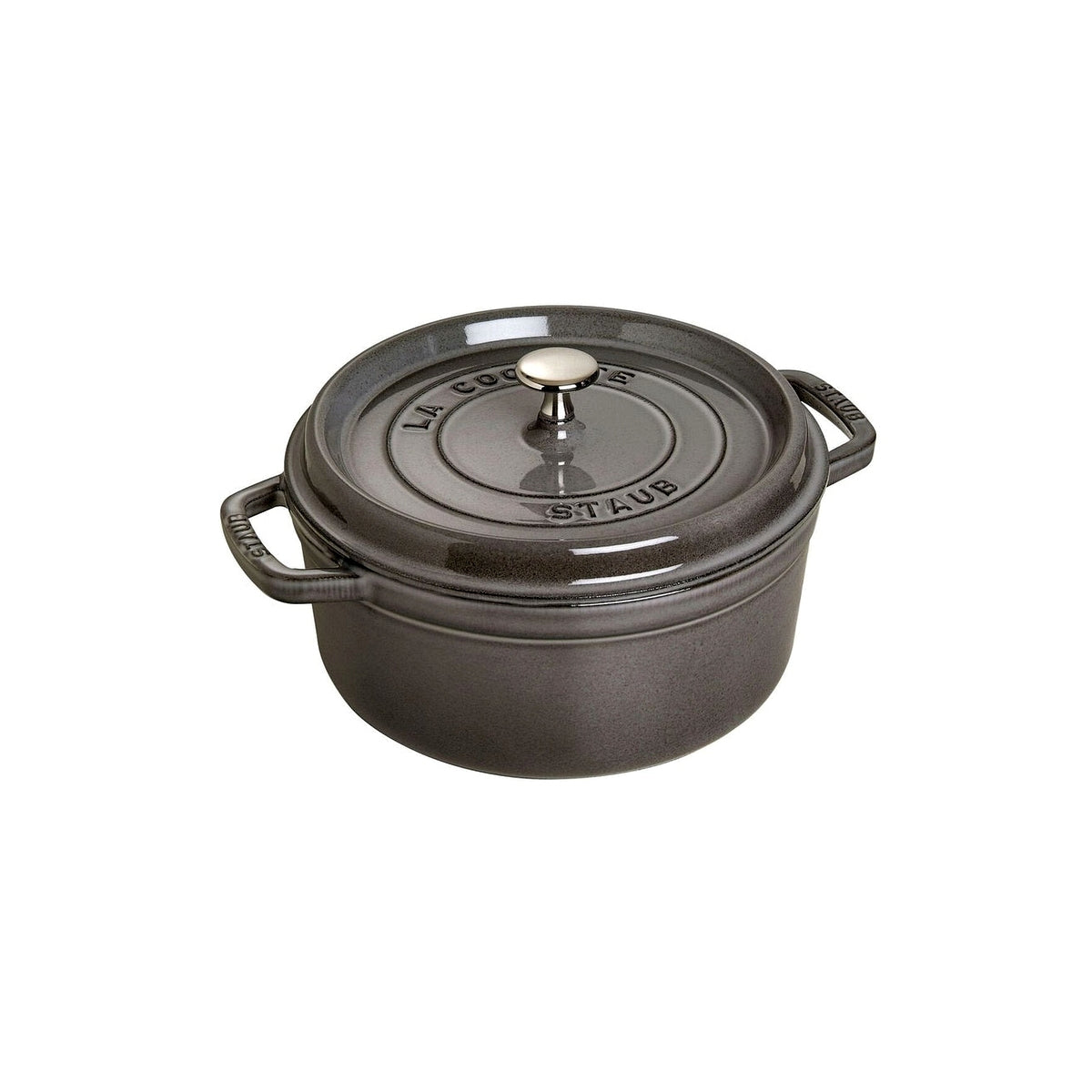 Staub Cocotte round pot 26 cm/5.2 l gray, 1102618