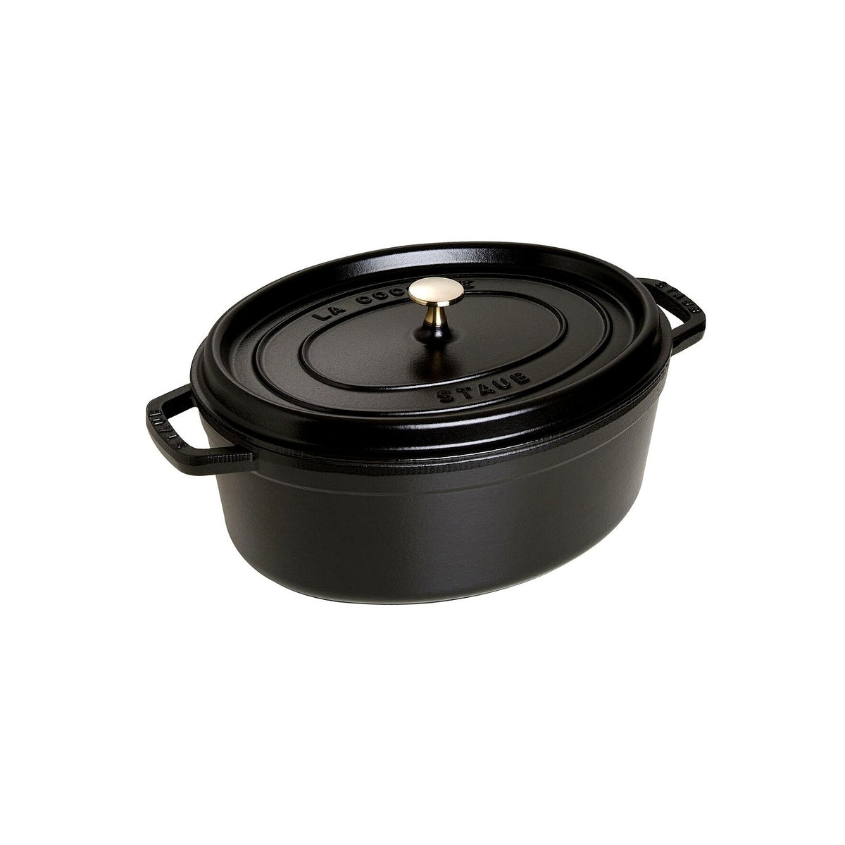 STAUB Oválny hrniec, čierny, 33 cm/6,5 l