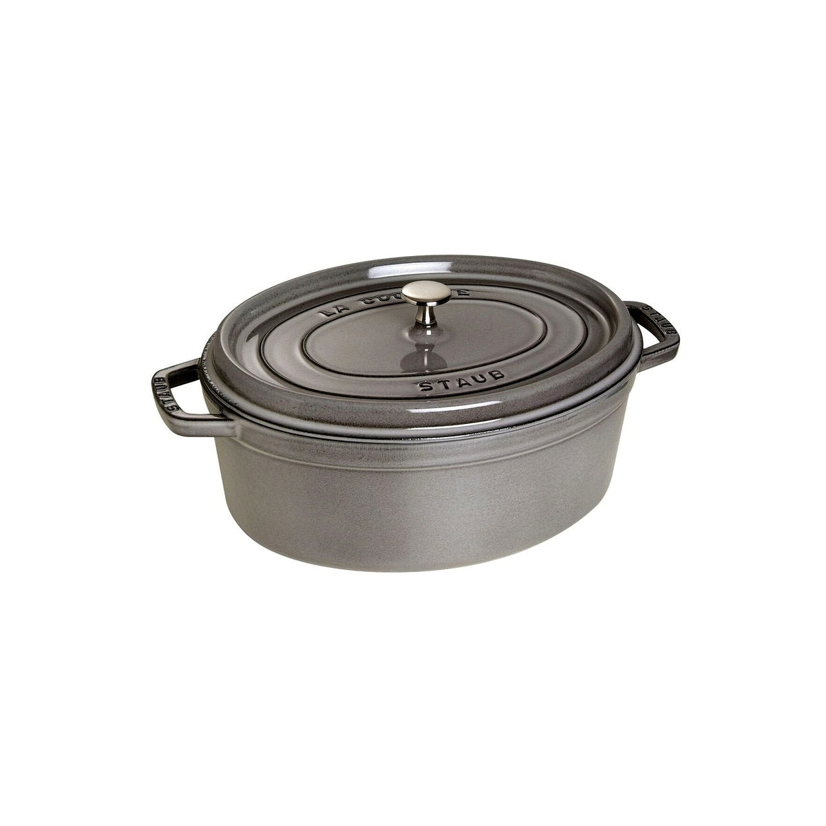 Staub Cocotte oval pot 37 cm/8 l gray, 1103718