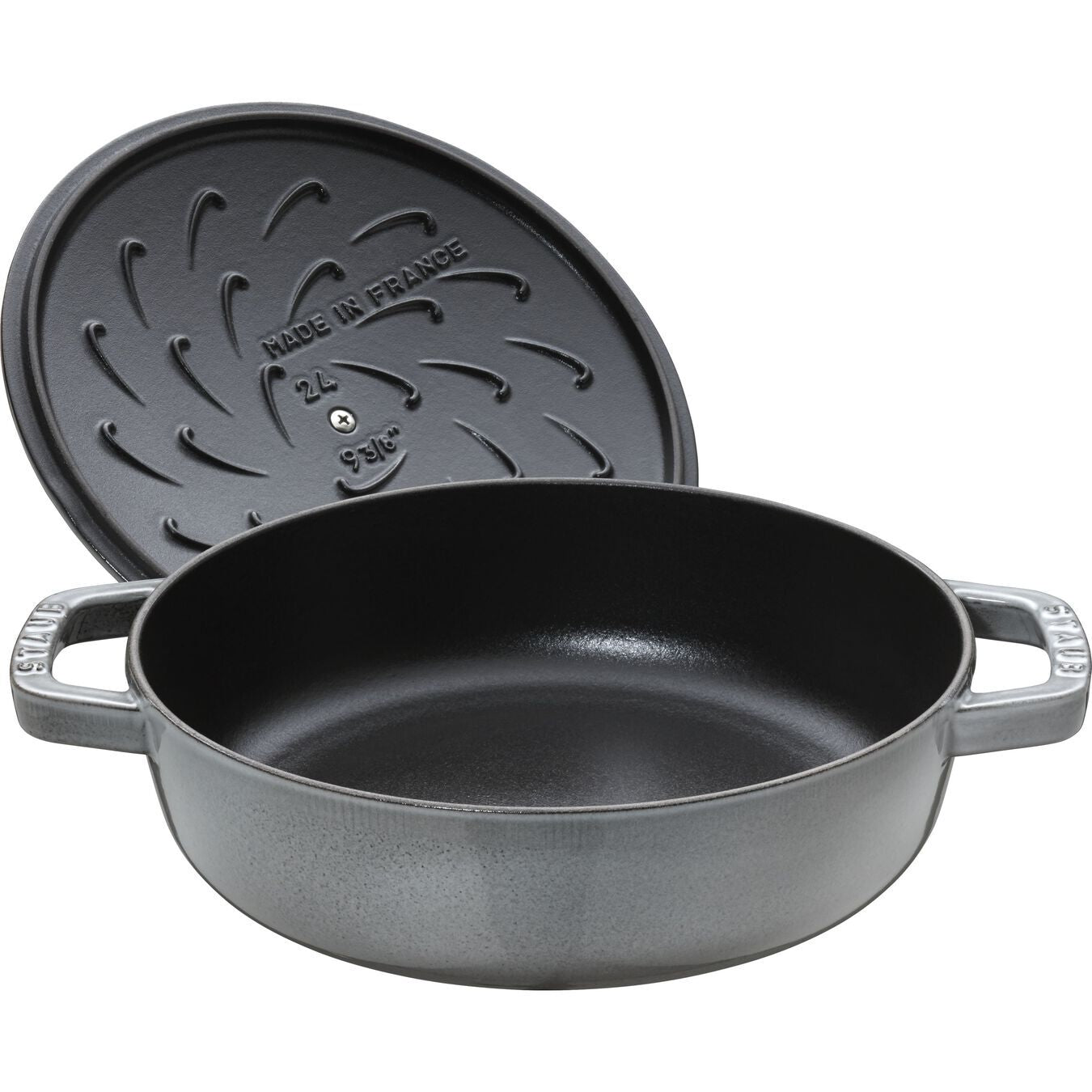 Staub Chistera saucepan with lid 24 cm/2.4 l grey, 12612418