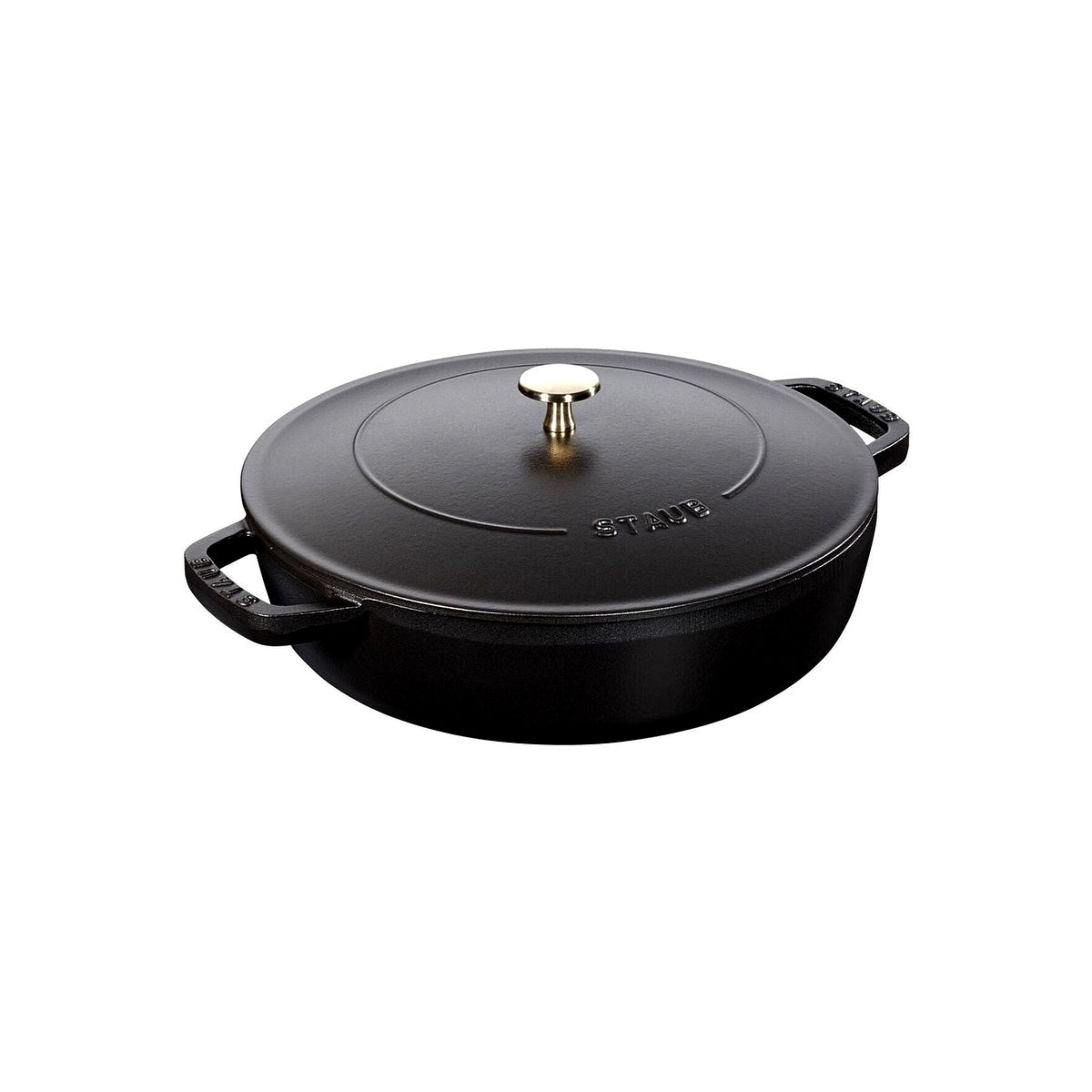 Staub Chistera saucepan with lid 24 cm/2.4 l black, 12612425