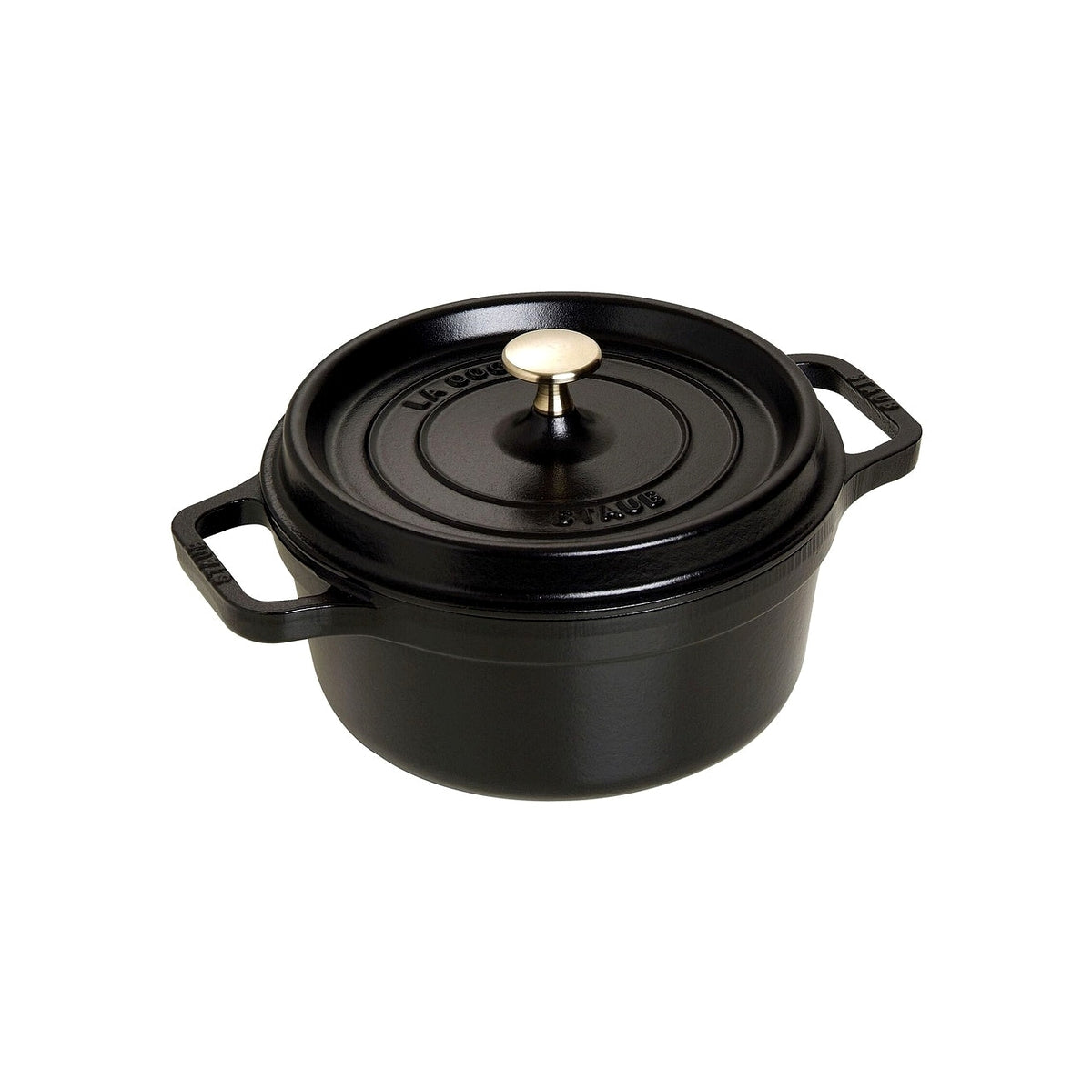 STAUB Cocotte round pot 22 cm/2.6l black