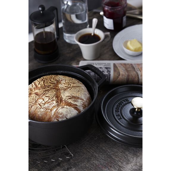 STAUB Cocotte round pot 22 cm/2.6l black