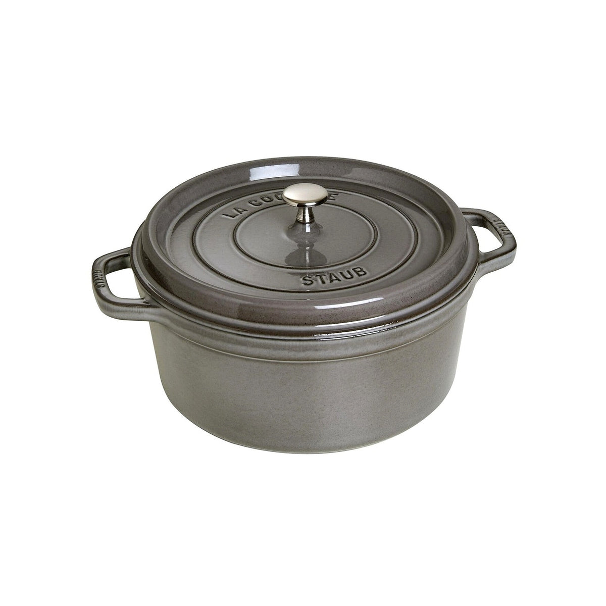 Staub Cocotte round pot 28 cm/6.7 l gray, 1102818