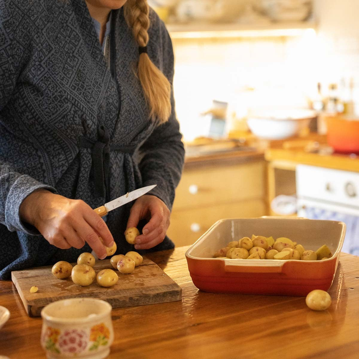 Opinel Parallele Trio set of 3 knives, chef's, slicing and vegetable, 001838