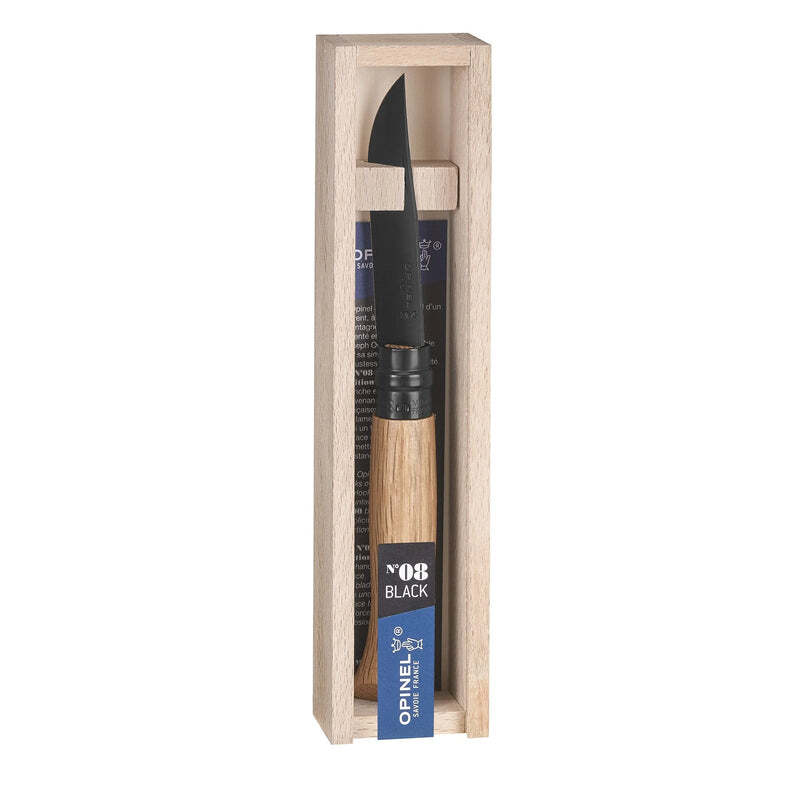 Opinel Black Oak N°08 zavírací nůž 8,5 cm, 002172