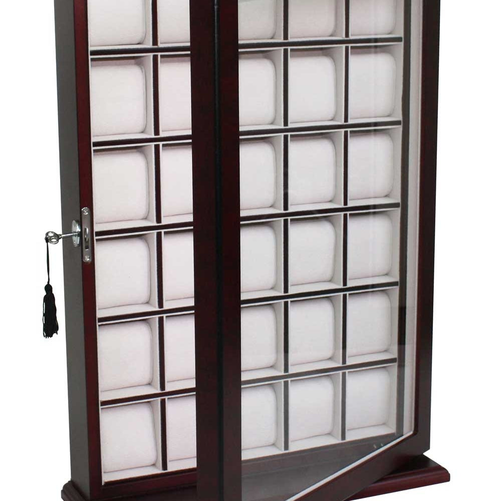 Rothenschild RS-1135-30BU watch display case, bubinga