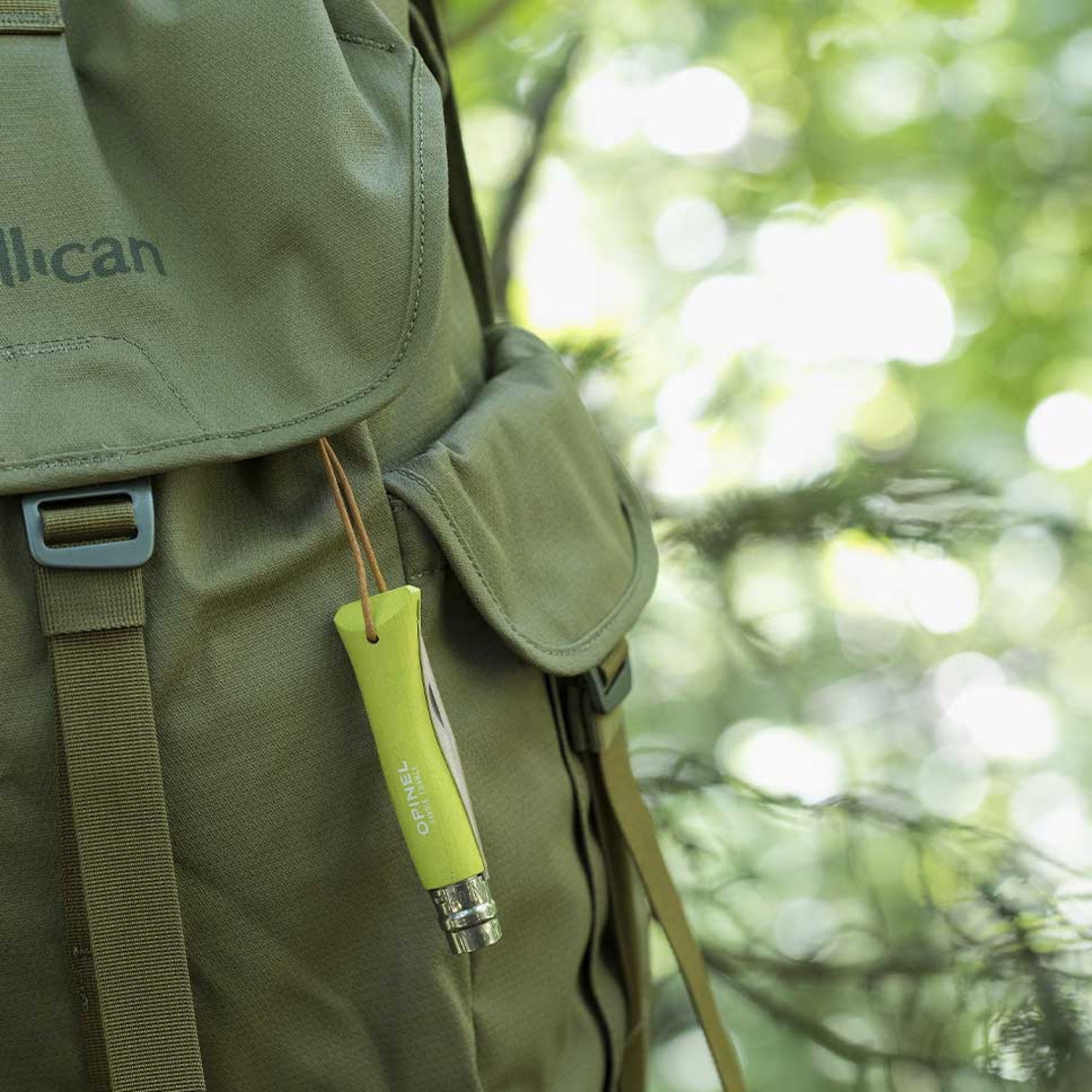 Zatvárací nôž Opinel Colorama N°07 8 cm, zelený, 002207