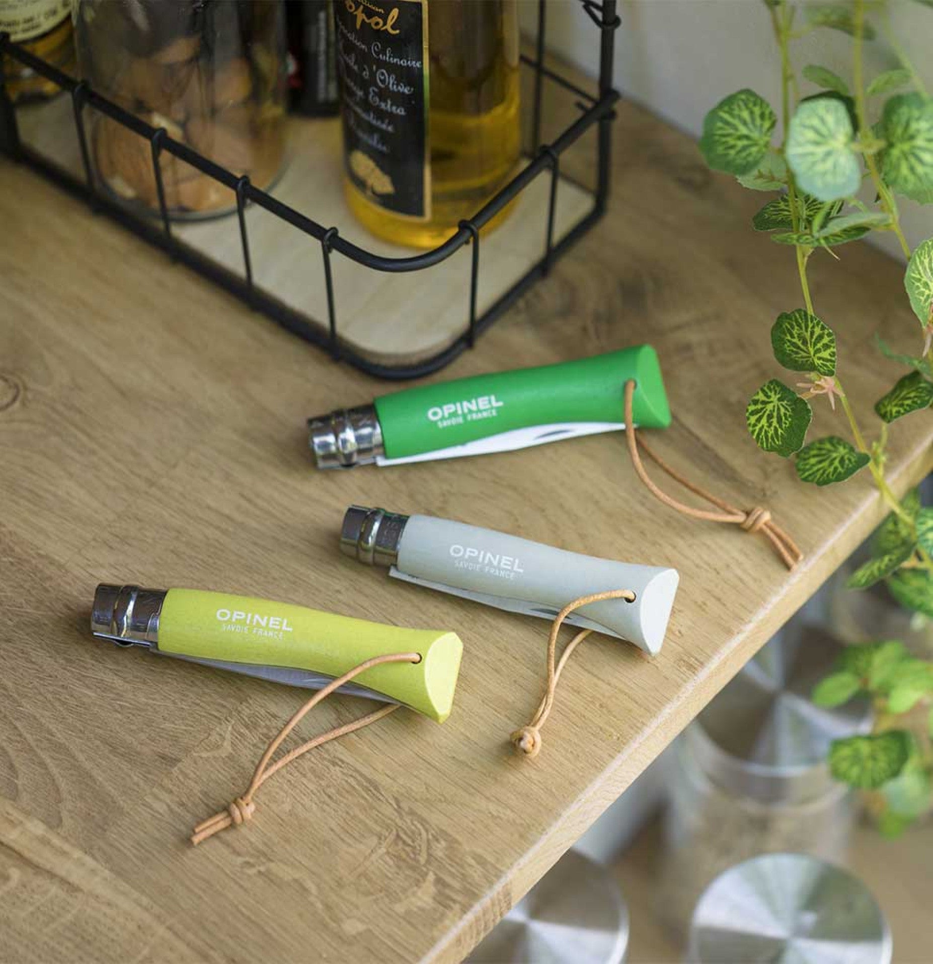 Zatvárací nôž Opinel Colorama N°07 8 cm, zelený, 002207