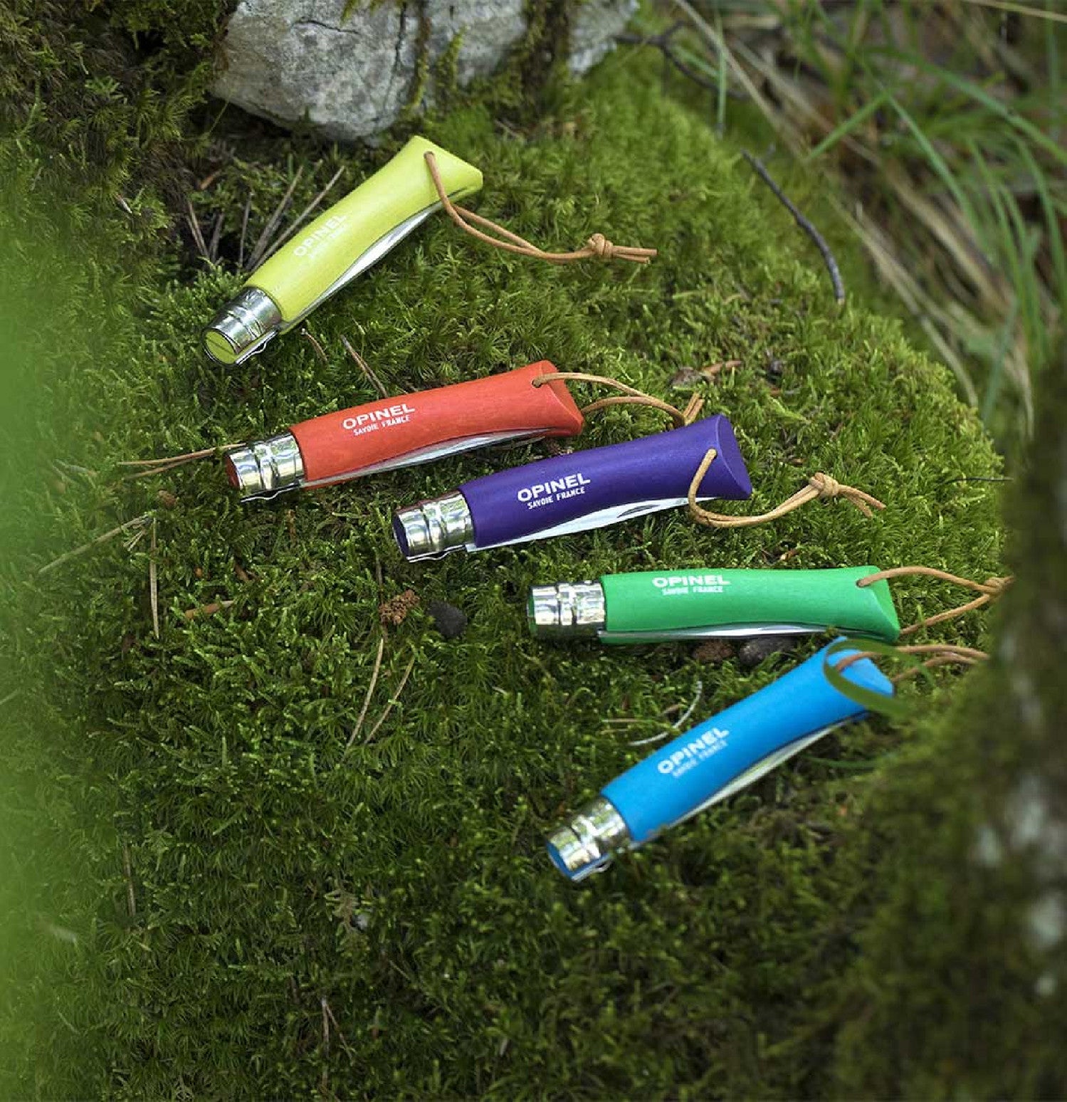 Zatvárací nôž Opinel Colorama N°07 8 cm, zelený, 002207