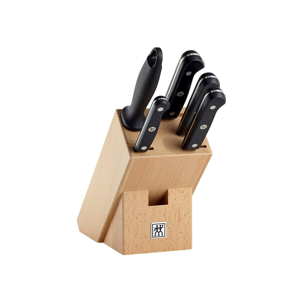 Zwilling Gourmet beech block with 6 knives, 36131-003