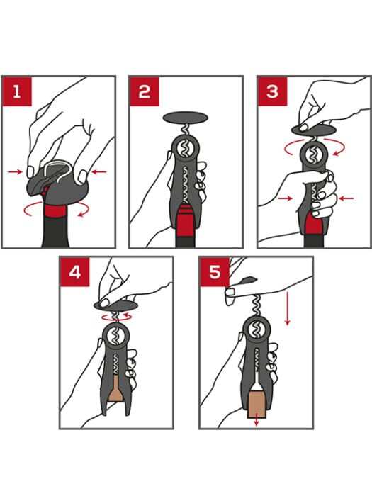 Peugeot Salma stolní vývrtka s řezačkou folií, black, 200244