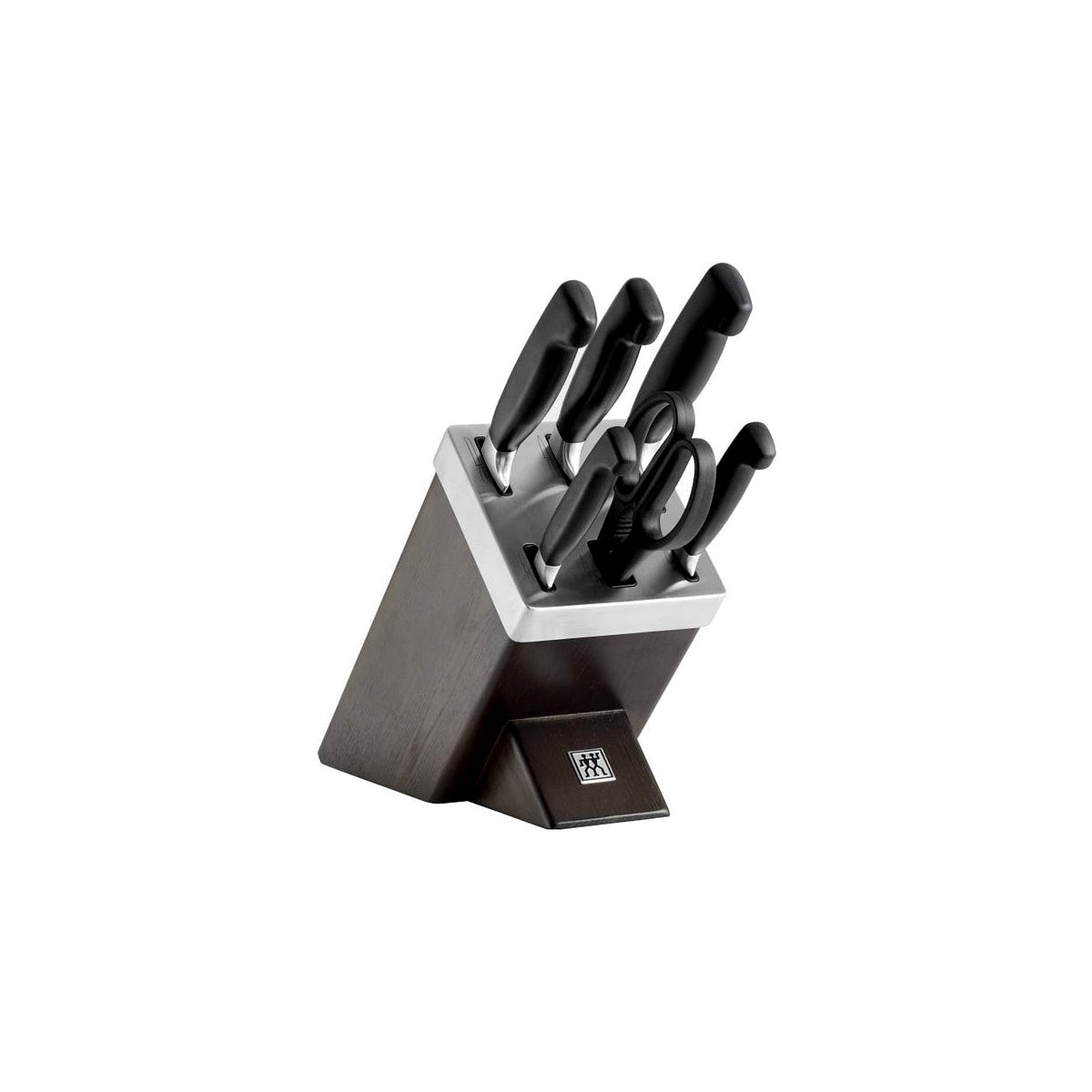 Zwilling Four Star self-sharpening knife block 7 pcs, brown, 35145-000