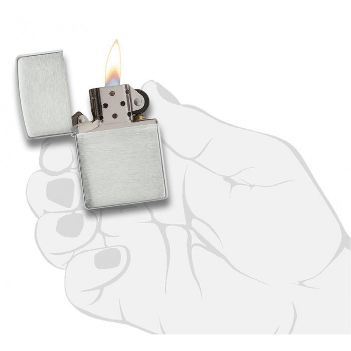 Zapalovač Zippo 28021 Brushed Sterling Silver Armor