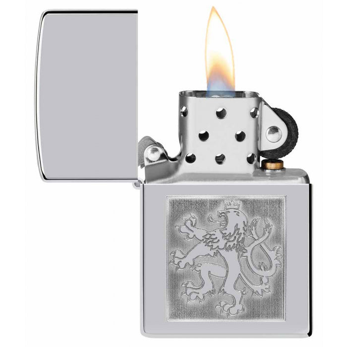 Zippo Lighter 22650 Czech Lion in Square