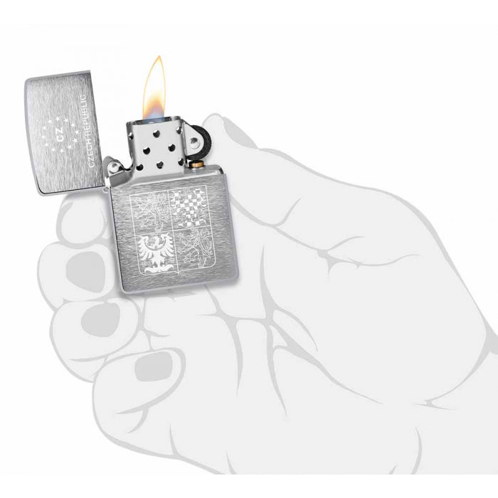 Zippo Lighter 21362 Czech Coat of Arms