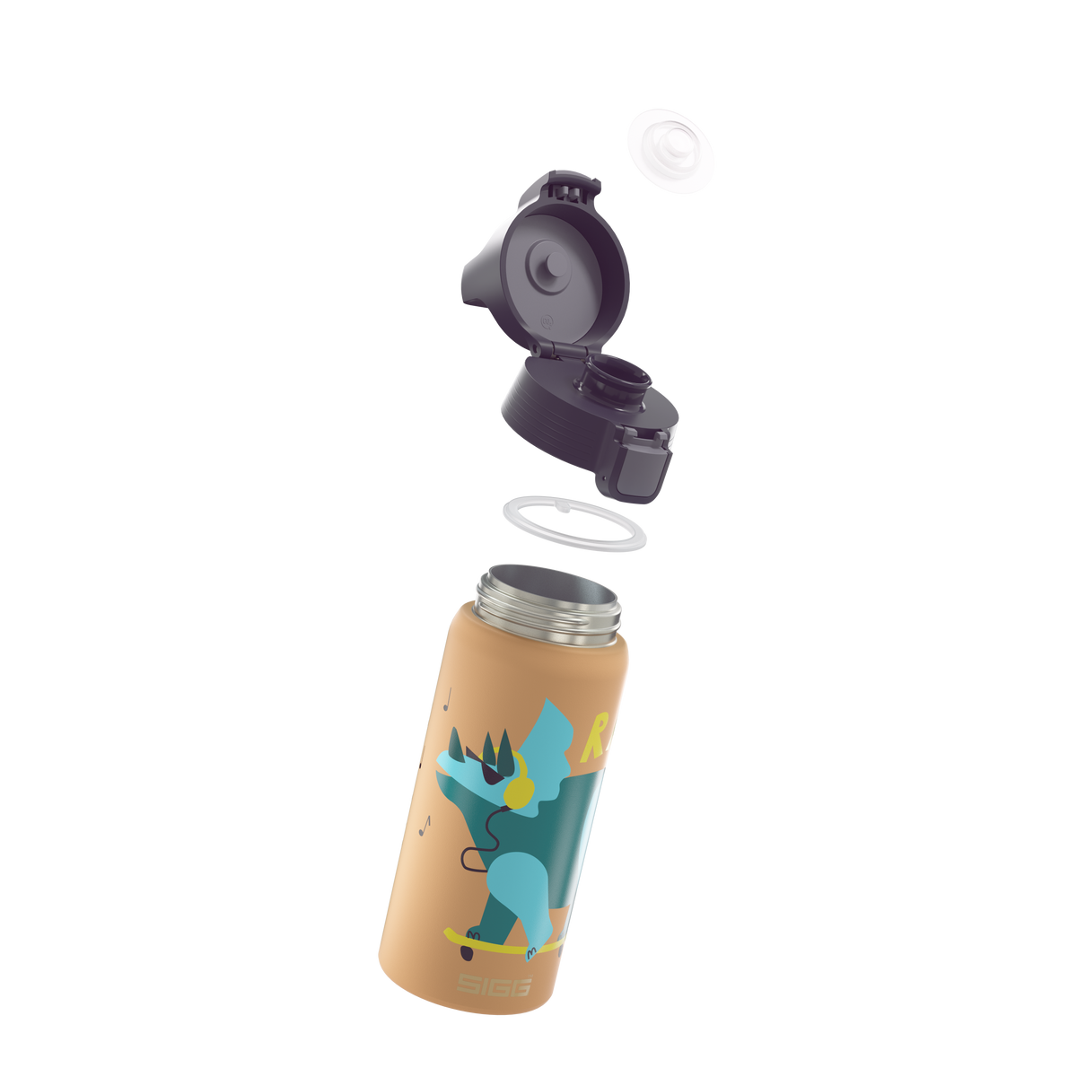 Sigg Shield Therm One detská termo fľaša na pitie 500 ml, rawsome, 6022.60