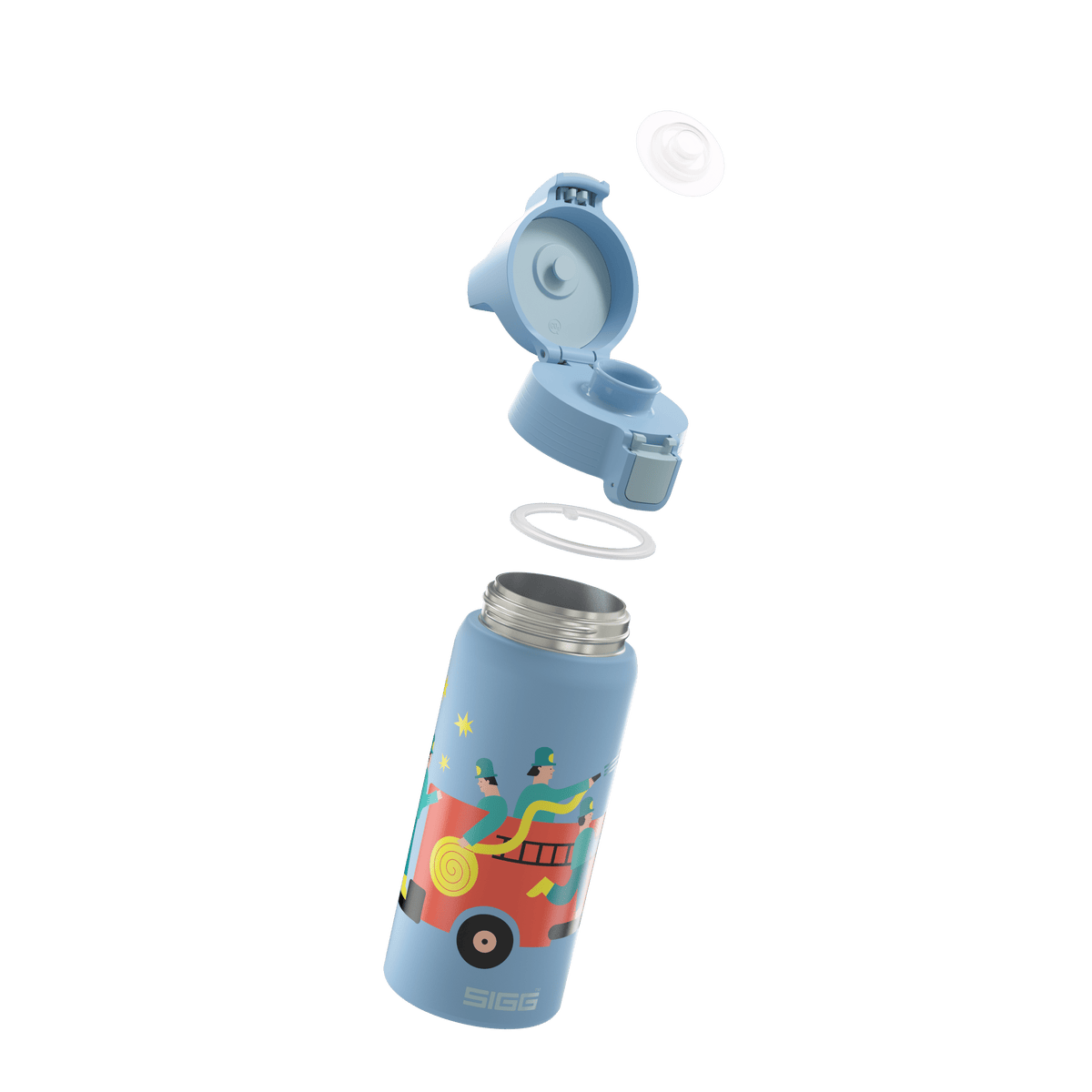 Sigg Shield Therm One detská termo fľaša na pitie 500 ml, pompiers, 6022.80