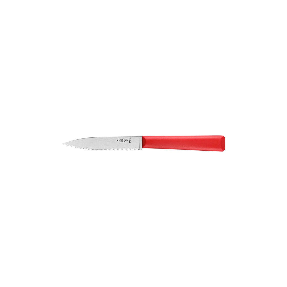 Opinel Essentiels N°313 zubatý nôž na zeleninu 10 cm, červený, 002355