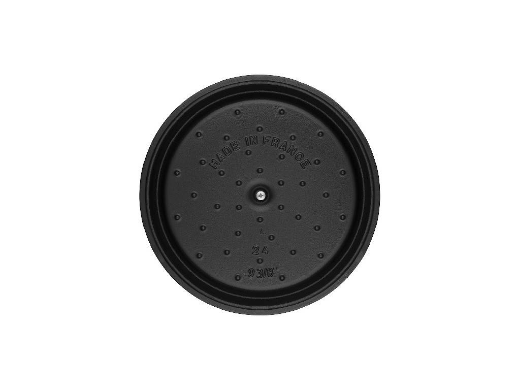 Liatinový hrniec s pokrievkou Staub Cocotte, čierny, 30 cm / 8,35 l