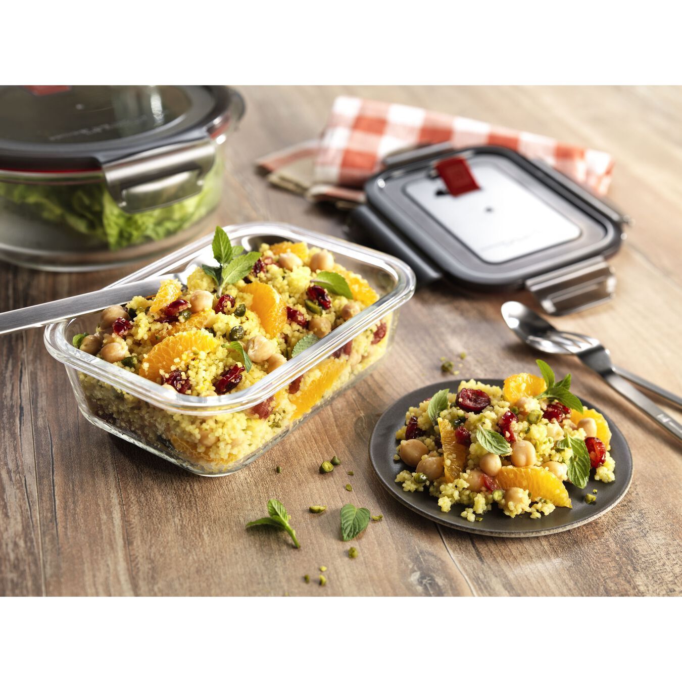 Zwilling Gusto sklenená dóza na potraviny, obdĺžniková, 1,4 l, 39506-002