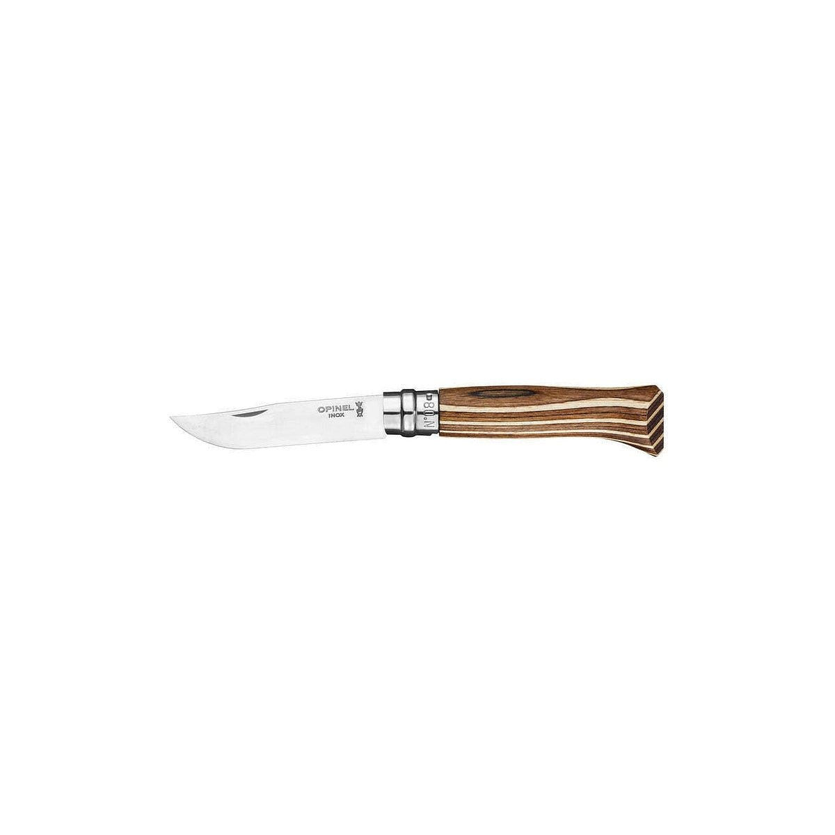Opinel Laminovaná breza N°08 Fínska breza 8,5 cm, hnedá, 002388