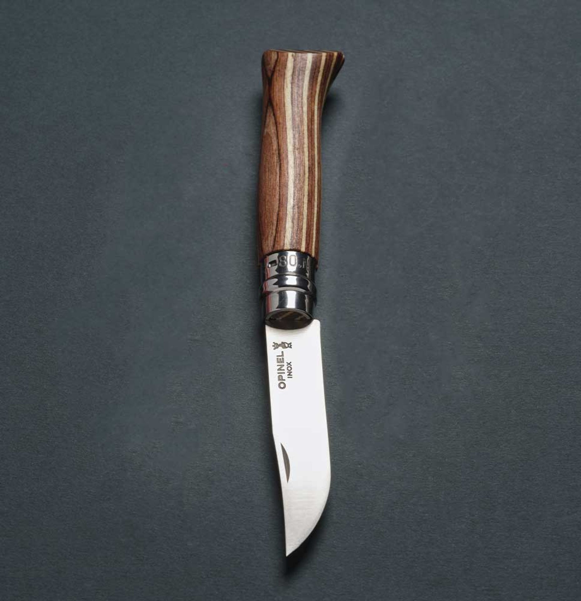 Opinel Laminovaná breza N°08 Fínska breza 8,5 cm, hnedá, 002388