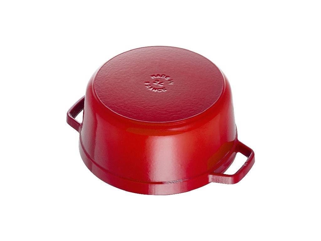 Staub Cocotte liatinový hrniec s pokrievkou, čerešňa, 30 cm / 8,35 l