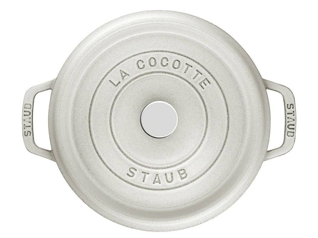 Staub Cocotte round pot 26 cm white truffle, 11026107